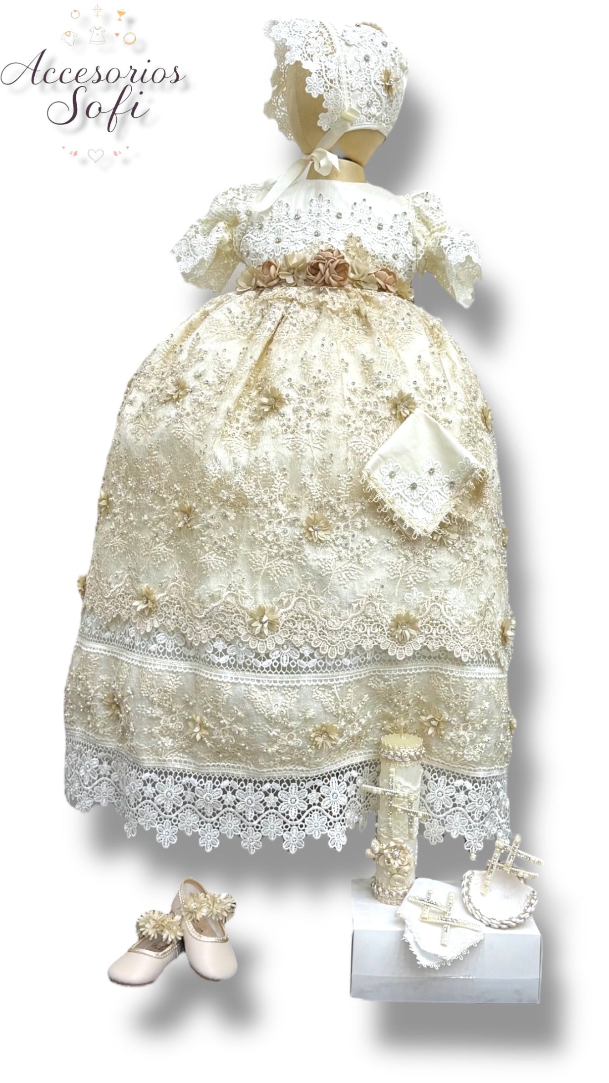 Ropón y vestidos para niña