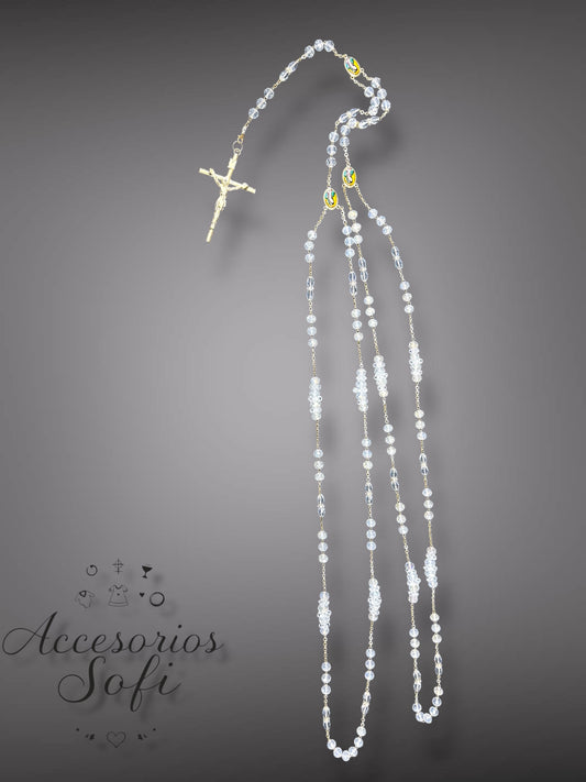 Lazo para boda de cristal mod virgen de Guadalupe